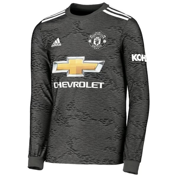 Tailandia Camiseta Manchester United 2ª Kit ML 2020 2021 Negro